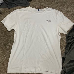 Stop and Stare white t-shirt